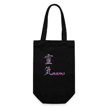 reiki japanese e 62 - Gift Bag for Bottles - black - Front