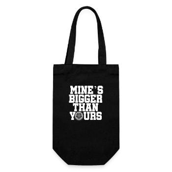 Le mien est plus grand que votre voiture cadeau - Sac à bouteille - noir - Devant
