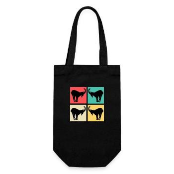 Capricorne Pop Art Ombre Colorée Colorée - Sac à bouteille - noir - Devant