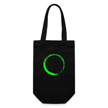 Kreisform Kreis Symbol Form Neu Grün - Geschenkbeutel für Flaschen - Schwarz - Vorne