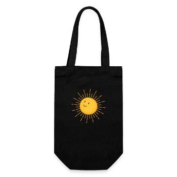 Sun - Gift Bag for Bottles - black - Front