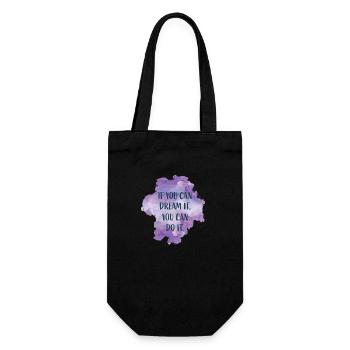 if you can dream it, you can do it - Gift Bag for Bottles - black - Front
