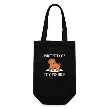 Poodle - Gift Bag for Bottles - black - Front