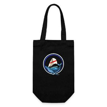 Poisson mammifère marin Baleine Poisson Yacht Bateau Maritime - Sac à bouteille - noir - Devant