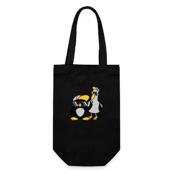 Pingouin mouette 2 Amis - Sac à bouteille - noir - Devant