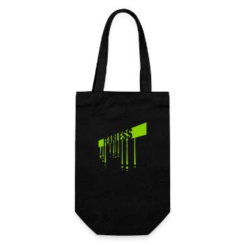 fearless Text Quote Design - Gift Bag for Bottles - black - Front