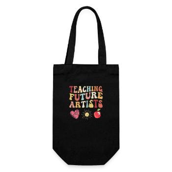 Art Teacher Design Art Teachers Art School - Gift Bag for Bottles - black - Front
