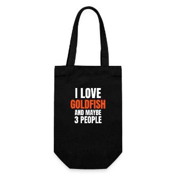 J’adore Goldfish et peut-être 3 personnes drôles - Sac à bouteille - noir - Devant