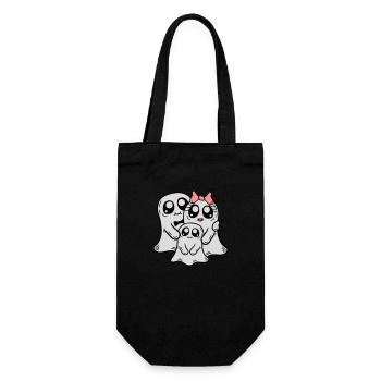 Enfant Parents Fantômes Couple - Sac à bouteille - noir - Devant