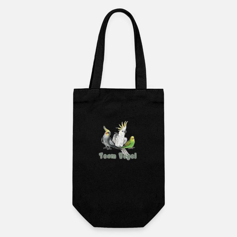 Team Vogel - Geschenkbeutel für Flaschen - Schwarz