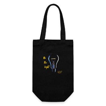 98 - Be the light - Sac à bouteille - noir - Devant