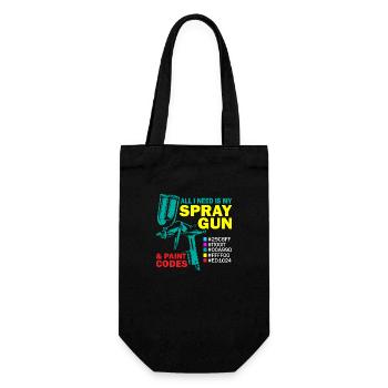 All I Need Is My Spray Gun & Paint Codes Auto Body - Gift Bag for Bottles - black - Front