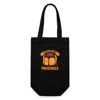 Fueled By Pancakes Foodie Flapjack Pancake Day - Sac à bouteille - noir - Devant