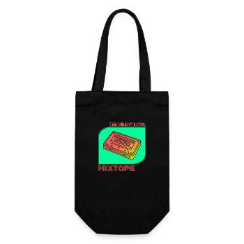 Generation Mixtape Cassette Kidcore Gift Idea - Gift Bag for Bottles - black - Front