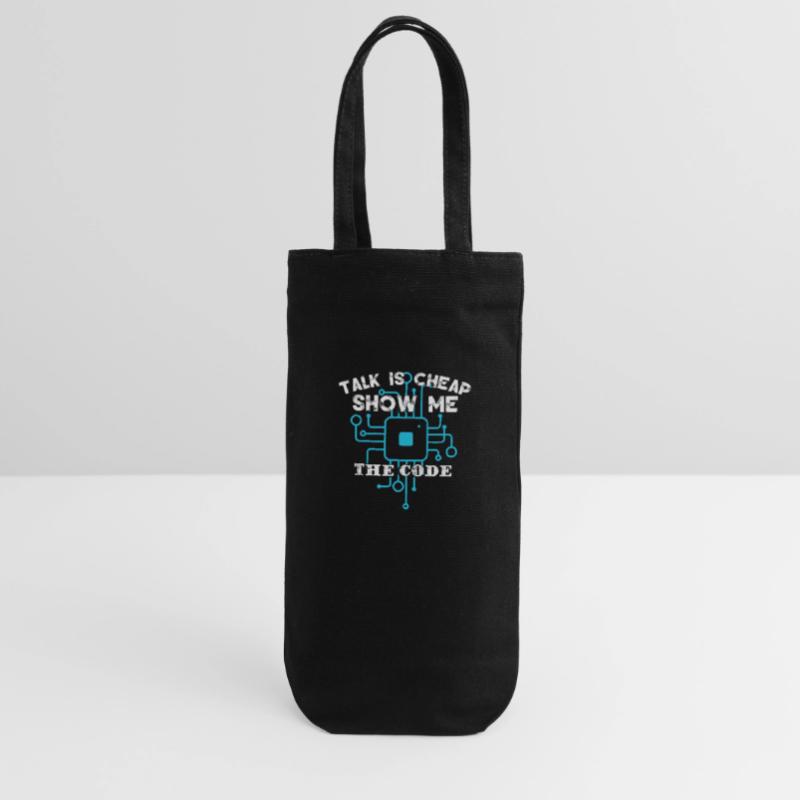 Funny Coder Coding Gift Bag for Bottles