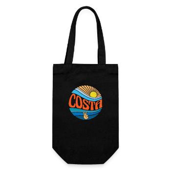 Costa Shirt Vintage Sunset Costa Groovy Tie Dye - Gift Bag for Bottles - black - Front