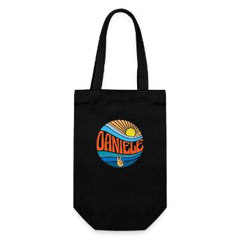 Daniele Hemd Vintage Sunset Daniele Groovy Krawatte - Geschenkbeutel für Flaschen - Schwarz - Vorne