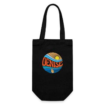 Denise Hemd Vintage Sunset Denise Groovy Tie Dye - Geschenkbeutel für Flaschen - Schwarz - Vorne
