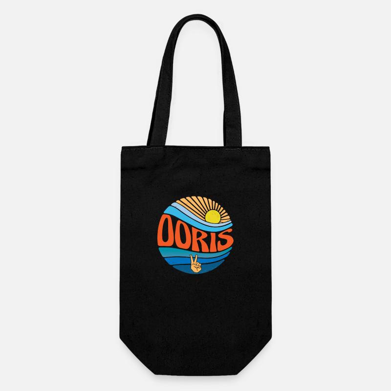 Doris Hemd Vintage Sunset Doris Groovy Tie Dye - Geschenkbeutel für Flaschen - Schwarz