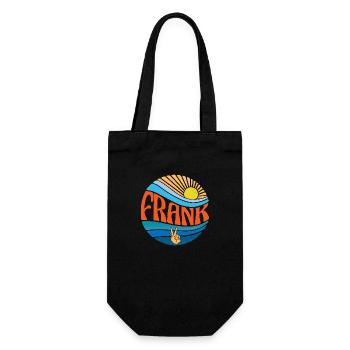 Frank Shirt Vintage Sunset Frank Groovy Tie Dye - Gift Bag for Bottles - black - Front