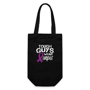 Tough Guys Wear Purple - Gift Bag for Bottles - black - Front