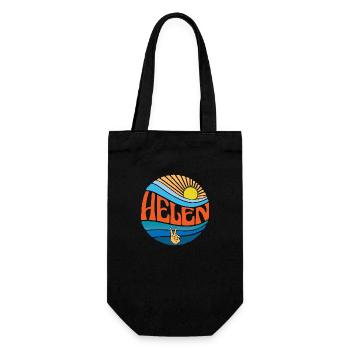 Helen Shirt Vintage Sunset Helen Groovy Tie Dye - Gift Bag for Bottles - black - Front