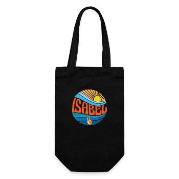 Isabel Shirt Vintage Sunset Isabel Groovy Tie Dye - Gift Bag for Bottles - black - Front