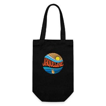 Jaqueline Hemd Vintage Sunset Jaqueline Groovy - Geschenkbeutel für Flaschen - Schwarz - Vorne