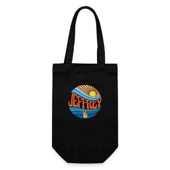 Jeffrey Hemd Vintage Sunset Jeffrey Groovy Krawatte - Geschenkbeutel für Flaschen - Schwarz - Vorne