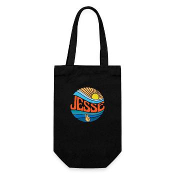 Jesse Hemd Vintage Sunset Jesse Groovy Tie Dye - Geschenkbeutel für Flaschen - Schwarz - Vorne