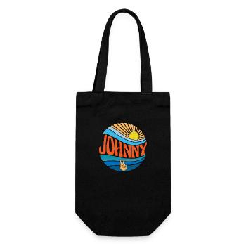 Johnny Shirt Vintage Sunset Johnny Groovy Tie Dye - Sac à bouteille - noir - Devant