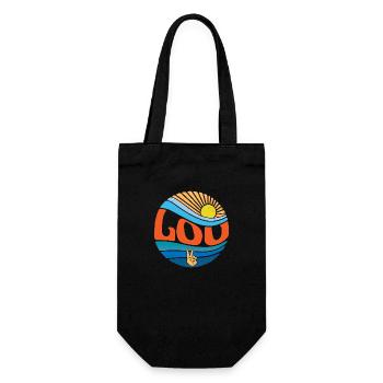 Lou Shirt Vintage Sunset Lou Groovy Tie Dye - Sac à bouteille - noir - Devant