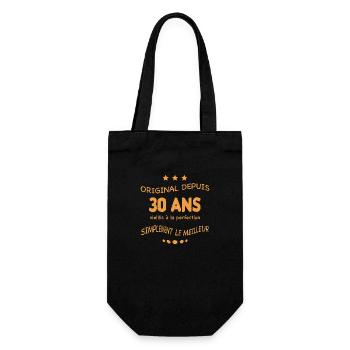 Anniversaire 30 ans perfection - Sac à bouteille - noir - Devant
