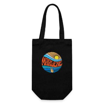 Marlene Hemd Vintage Sunset Marlene Groovy Krawatte - Geschenkbeutel für Flaschen - Schwarz - Vorne