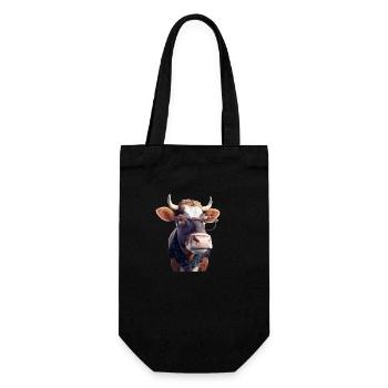 Madame la vache - Gift Bag for Bottles - black - Front