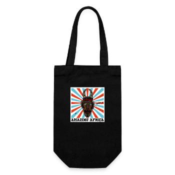 Afrique Masque Afro Histoire Africaine - Sac à bouteille - noir - Devant
