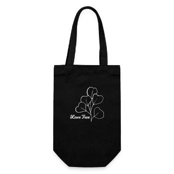 Florist Blume Pflanze Natur Gärtner - Geschenkbeutel für Flaschen - Schwarz - Vorne