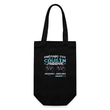 Bientôt Nouvelle Naissance futur Cousin Gamer - Sac à bouteille - noir - Devant