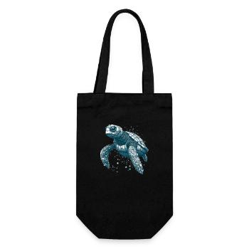 Sea turtles are simply great sea creatures - Gift Bag for Bottles - black - Front