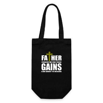 Gym quotes - Gift Bag for Bottles - black - Front