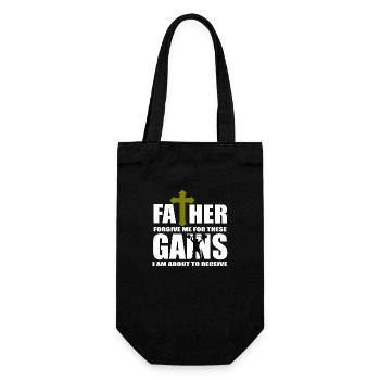 Logo de citation de gymnase - Sac à bouteille - noir - Devant