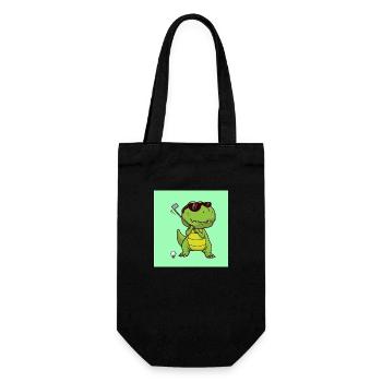 dinosaure - Sac à bouteille - noir - Devant