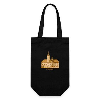 Eisenberg Town Hall Holzland Thuringia - Gift Bag for Bottles - black - Front