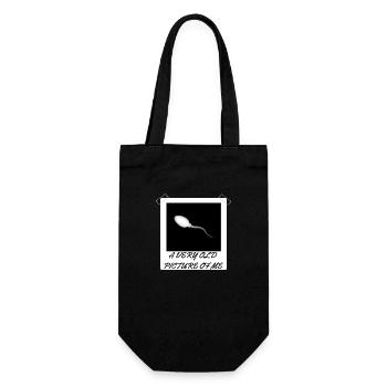 A Very Old Picture Of Me - Gift Bag for Bottles - black - Front