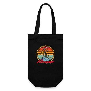 Telescope Hobby Astronomy Stars Planets - Gift Bag for Bottles - black - Front