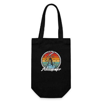 Telescope Hobby Astronomy Stars Planets - Gift Bag for Bottles - black - Front