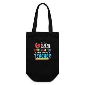Premier jour de la maternelle Priez pour mon Funn d’enseignant - Sac à bouteille - noir - Devant