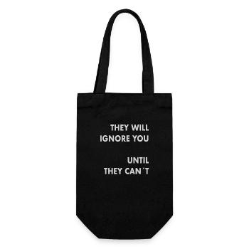 they will ignore - Gift Bag for Bottles - black - Front