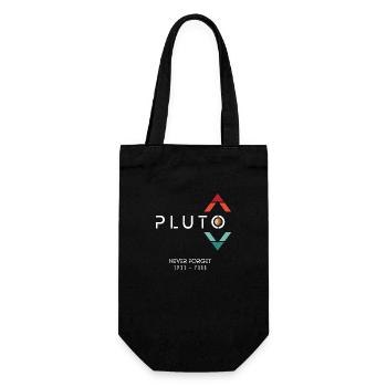 Pluto - Never forgot 1930-2006 - Geschenkbeutel für Flaschen - Schwarz - Vorne