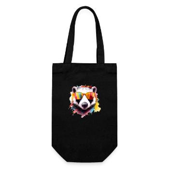 Honey raton laveur - Sac à bouteille - noir - Devant